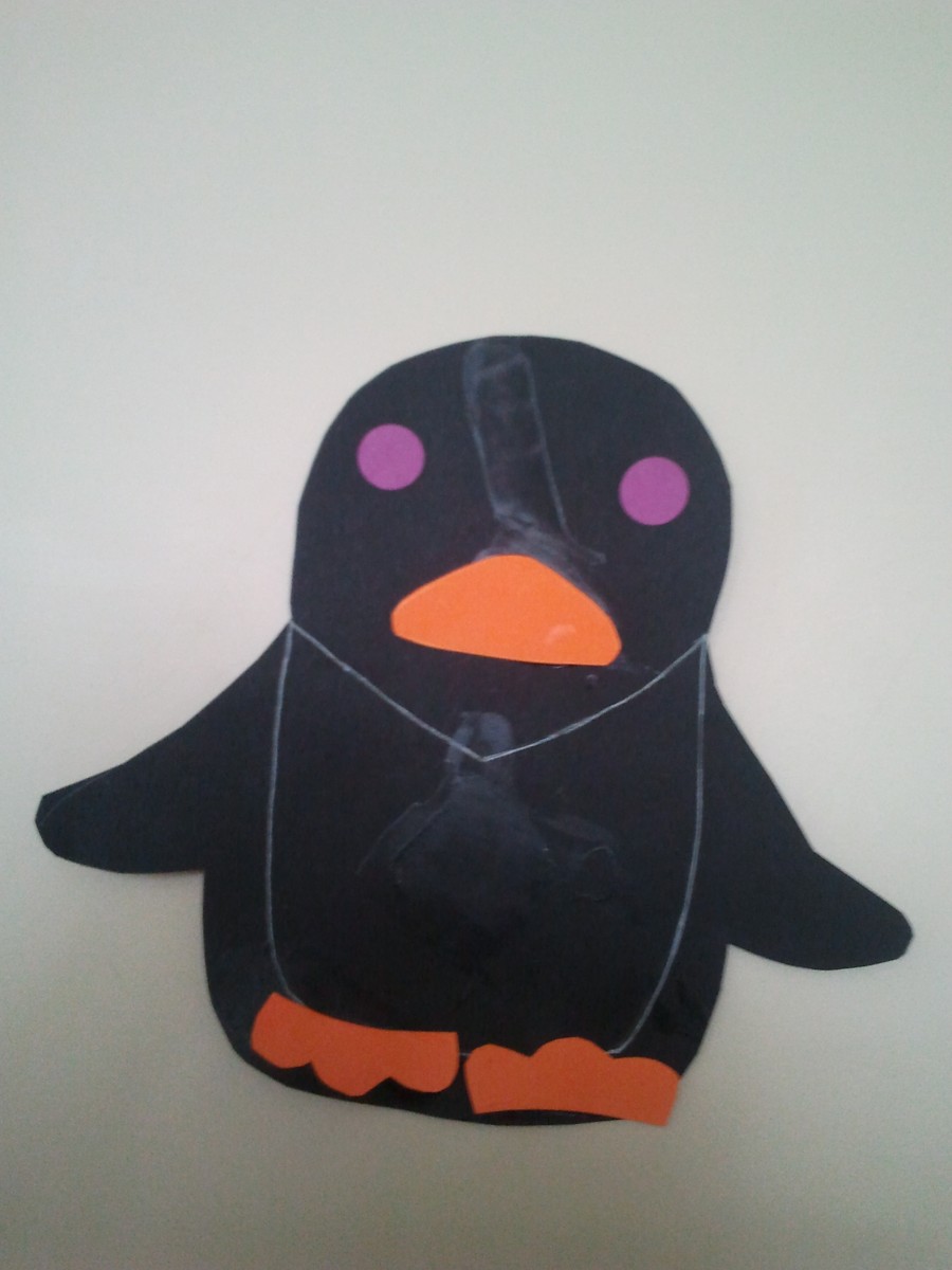 Pingouin en collage