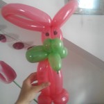 Sculpture sur ballon: lapin