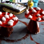 Activité manuelle d'automne fabriquer un champignon