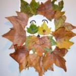 Activité manuelle d'automne: fabriquer un lion avec des feuilles d'arbres