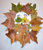 Activité manuelle d’automne: fabriquer un lion avec des feuilles d’arbres