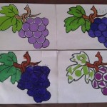 Activité manuelle pour décorer des grappes de raisin