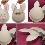 Activité pour paques-panier en forme de lapin