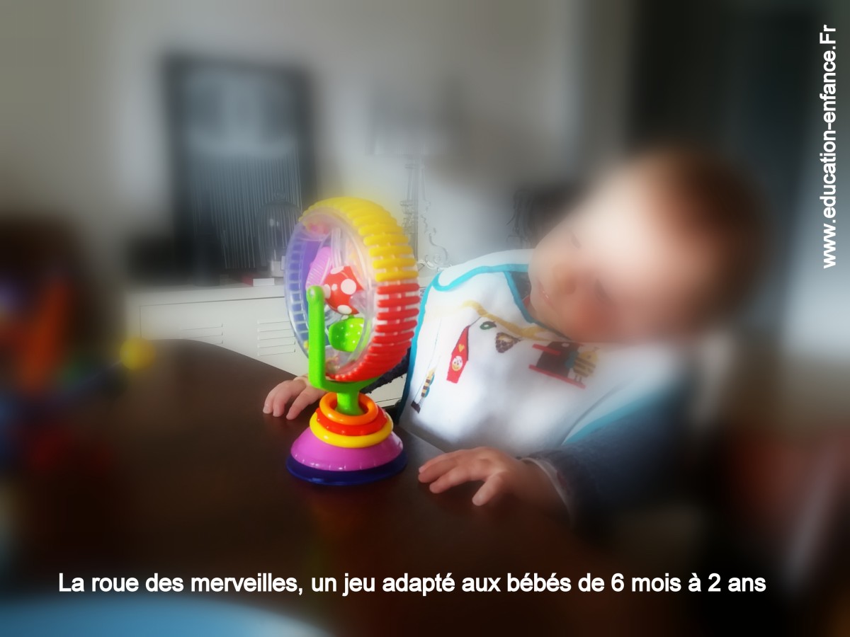 La roue des merveilles, un jeu idéal pour faire patienter bébé