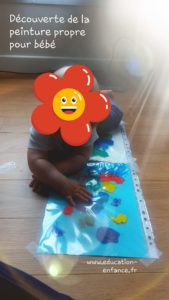 La peinture propre: activité créative et sensorielle pour bébé –