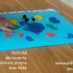 La peinture propre: activité créative et sensorielle pour bébé