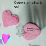 Cœurs en pâte à sel à fabriquer(Dès 2 ans)