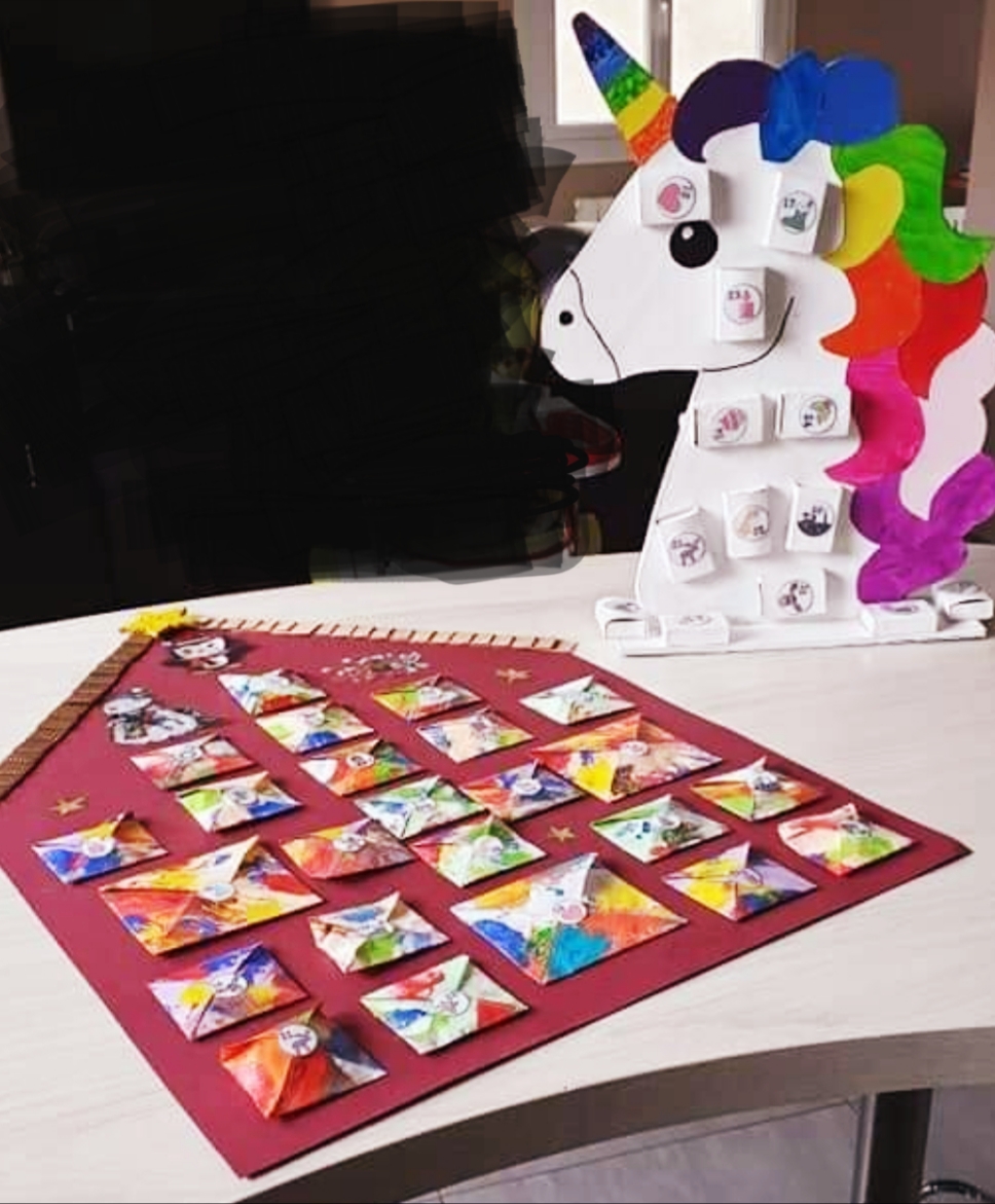 Calendrier De L'Avent Licorne - 24 Surprises Jouets - PVC Qualité - Pour Enfants, Halloween, Noël - 9