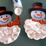 Fabriquer un bonhomme de neige en coton