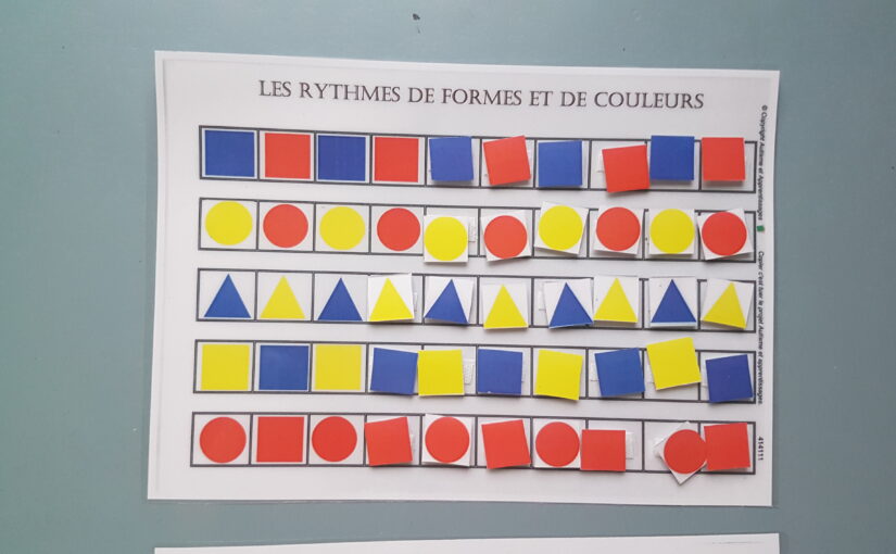 Activité de géométrie pour enfant / les algorithmes des formes