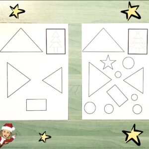 modèle fomre geometriques sapin de noël