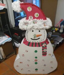 bonhomme de neige calendrier de l'avent