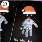 Père noël activité peinture pour enfant