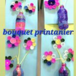 Bouquet de fleur à réaliser avec des bouteilles d'eau recyclées