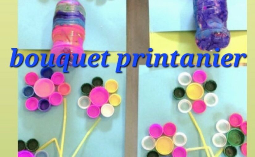 activité de recyclage fleur enfant