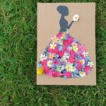 Activité nature, créative et design: réaliser une jolie robe de princesse fleurie