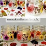 Vase fleuri fete des mères activité manuelle enfant