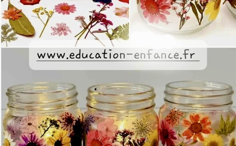 activité manuelle fête des mères pères vase fleuri