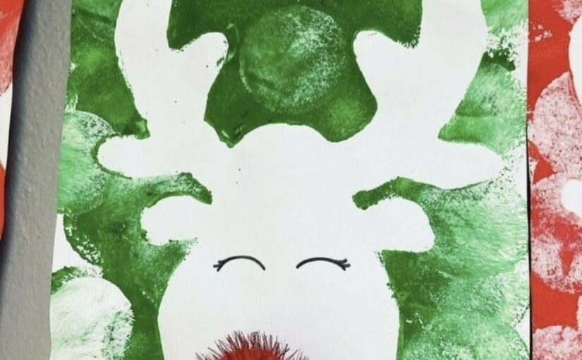 Rennes de Noël en peinture (Dès 2 ans)