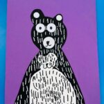 Ours polaire en art visuel maternelle