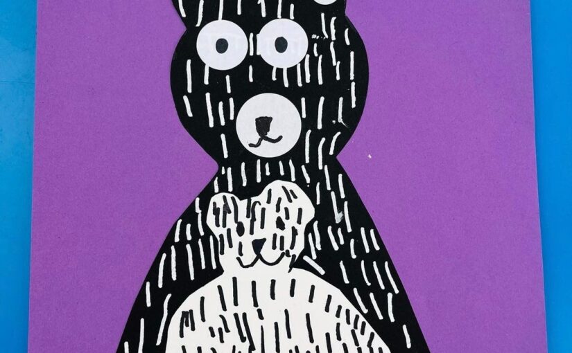 Ours polaire en art visuel maternelle
