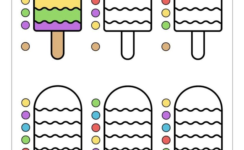 activité d&rsquo;été: les algorithmes glacés colorés